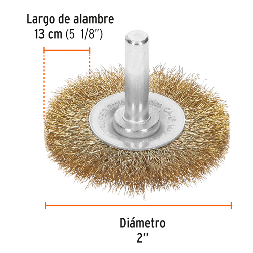 Cepillo de Acero Truper 11574 Plato Ondulado 50mm