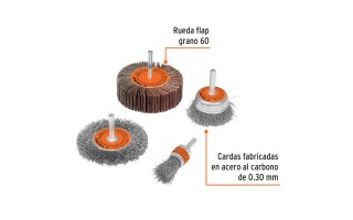 Cepillos para Taladro Truper 11577 4pzs Cepillos para Taladro Truper 11577 4pzs