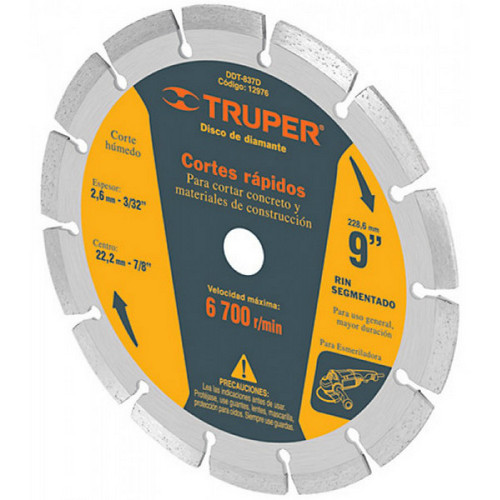 Disco de Corte Truper 11582 Diamante Segmentado 115mm