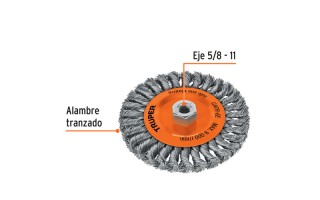 Cepillo de Acero Truper 11597 Plato Trenzado 6''
