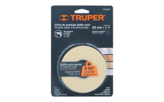 Cinta de Montaje Doble Faz Truper 11727 25mm 5m Cinta de Montaje Doble Faz Truper 11727 25mm 5m