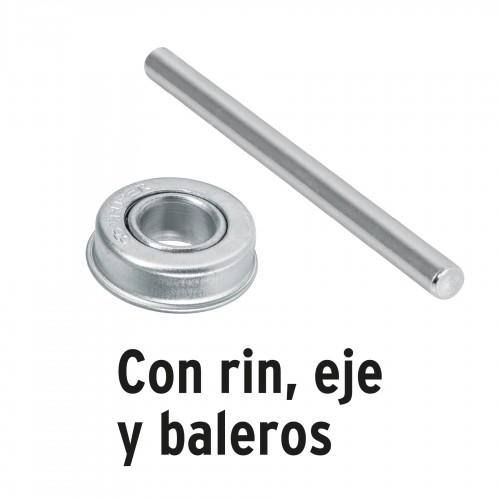 Rueda para Carretilla Truper 11852 16'' Maciza 5/8"