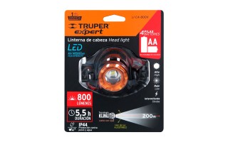 Linterna para Cabeza Truper 11853 800lm LED AAx4 Linterna para Cabeza Truper 11853 800lm LED AAx4