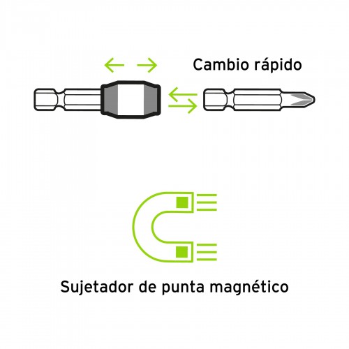 Soporte para Puntas Truper Expert 11873 hex.1/4" 75mm