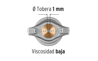 Pistola para Pintar por Gravedad Truper LVMP 11989 1mm Pistola para Pintar por Gravedad Truper LVMP 11989 1mm