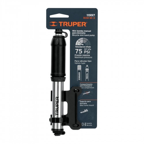 Inflador para Bicicletas Truper 11997 19cm 75psi