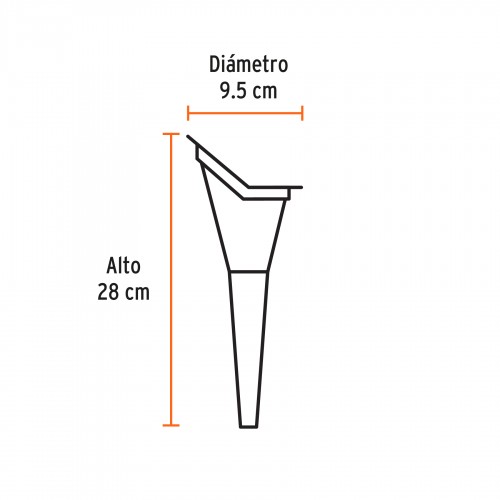 Embudo Truper 11205 Rígido 250ml