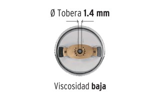 Pistola para Pintar por Gravedad Truper HVLP 12128 1,4mm Pistola para Pintar por Gravedad Truper HVLP 12128 1,4mm