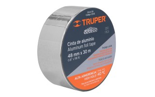 Cinta Adhesiva de Aluminio Truper 12135 48mm x 30m