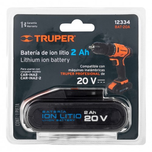 Batería Truper 12334 Ion-Litio 20V 2Ah