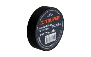 Cinta Aisladora Truper 12500 19mm x 18m Negro Cinta Aisladora Truper 12500 19mm x 18m Negro