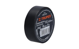 Cinta Aisladora Truper 12501 19mm x 9m Negro Cinta Aisladora Truper 12501 19mm x 9m Negro