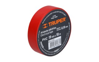 Cinta Aisladora Truper 12504 19mm x 18m Rojo Cinta Aisladora Truper 12504 19mm x 18m Rojo