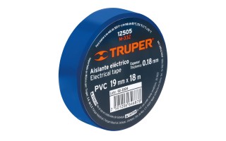 Cinta Aisladora Truper 12505 19mm x 18m Azul Cinta Aisladora Truper 12505 19mm x 18m Azul