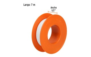 Cinta Teflón Truper 12520 1/2" x 7m Cinta Teflón Truper 12520 1/2" x 7m