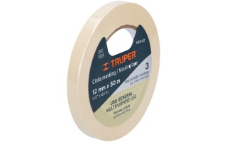 Cinta Adhesiva para Pintor Truper 12589 1/2" 50m Cinta Adhesiva para Pintor Truper 12589 1/2" 50m