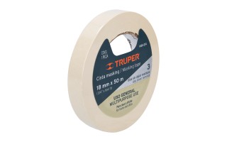 Cinta Adhesiva para Pintor Truper 12590 3/4" 50m