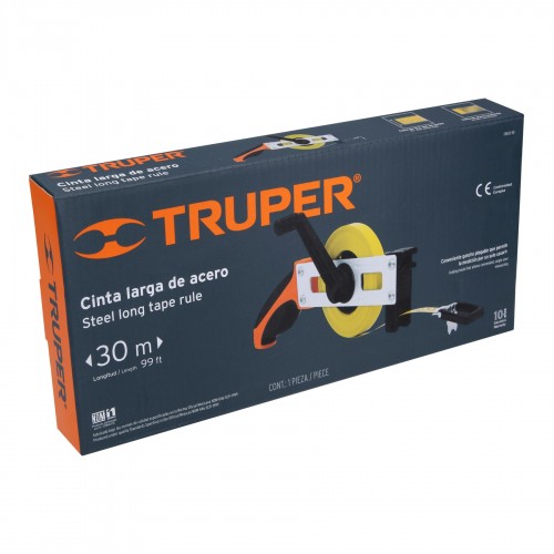 Cinta Métrica Truper 12648 Metálica 30m c/ Mango