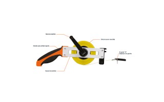 Cinta Métrica Truper 12649 Metálica 50m c/ Mango Cinta Métrica Truper 12649 Metálica 50m c/ Mango