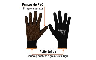 Guante de Poliéster Truper 12652 c/ Puntos de PVC G