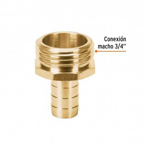 Conector p/ Manguera Truper 12702 1/2" Macho