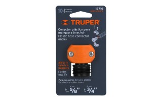 Conector p/ Manguera Truper 12716 3/4" Macho Conector p/ Manguera Truper 12716 3/4" Macho