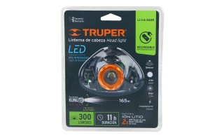 Linterna para Cabeza Truper 12890 300lm LED Recargable Linterna para Cabeza Truper 12890 300lm LED Recargable