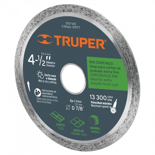 Disco Corte Truper 12977 Diamante Continuo 115mm