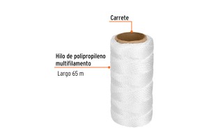 Hilo para Albañil Truper 12988 65m Hilo para Albañil Truper 12988 65m