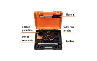 Tarrajas para Caños Truper 13070 Juego 4pzs