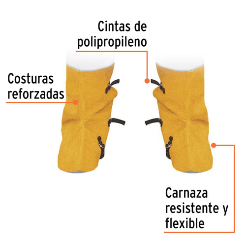 Pierneras para Soldador Truper Cuero Carnaza