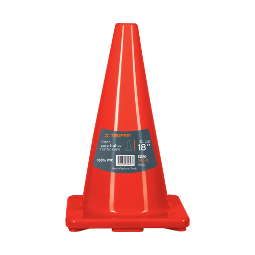 Cono Precaución Truper 13120 45cm Naranja Reflectivo