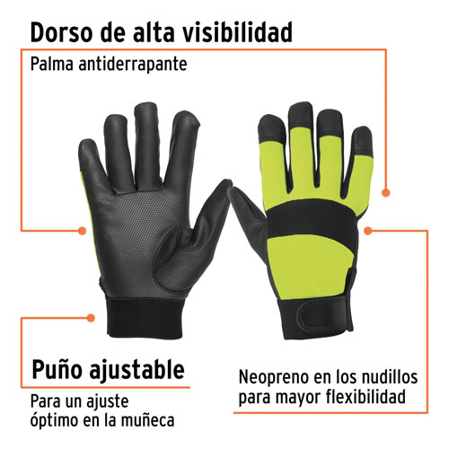 Guantes para Mecánico Truper 13194 Alta Visibilidad