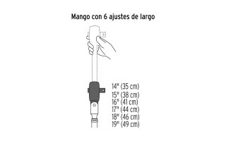 Mango Cricket Truper 13220 Articulado Extensible 1/2" Mango Cricket Truper 13220 Articulado Extensible 1/2"