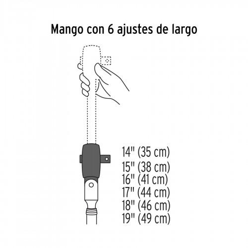 Mango Cricket Truper 13220 Articulado Extensible 1/2"