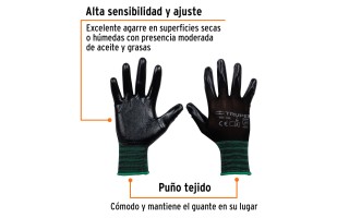 Guante Truper 13294 Recubierto con Nitrilo M Guante Truper 13294 Recubierto con Nitrilo M