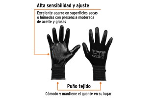 Guantes Truper 13295 Recubierto con Nitrilo G Guantes Truper 13295 Recubierto con Nitrilo G