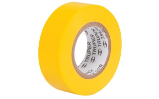 Cinta Aisladora Truper 13512 19mm x 9m Amarillo 8u Cinta Aisladora Truper 13512 19mm x 9m Amarillo 8u