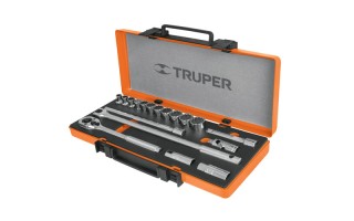Llaves Tubo Hex. Truper 13936 enc.1/2" 19pzs 10-21mm Llaves Tubo Hex. Truper 13936 enc.1/2" 19pzs 10-21mm