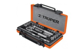 Llaves Tubo Estr. Truper 13954 enc.3/8" [mm] y [pulg] 26pzs