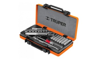 Llaves Tubo Truper 13981 enc.1/4" [mm] 21pzs 4-12mm