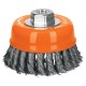 Cepillo de Acero Truper 14185 Copa Trenzada 4" enc. M14