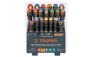 Destornilladores Truper 14195 30pzs con Organizador Destornilladores Truper 14195 30pzs con Organizador