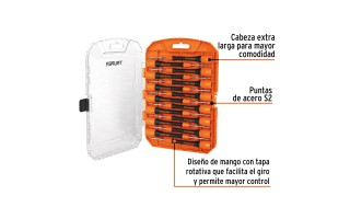Destornilladores de Precisión Truper 14205 15pzs Destornilladores de Precisión Truper 14205 15pzs