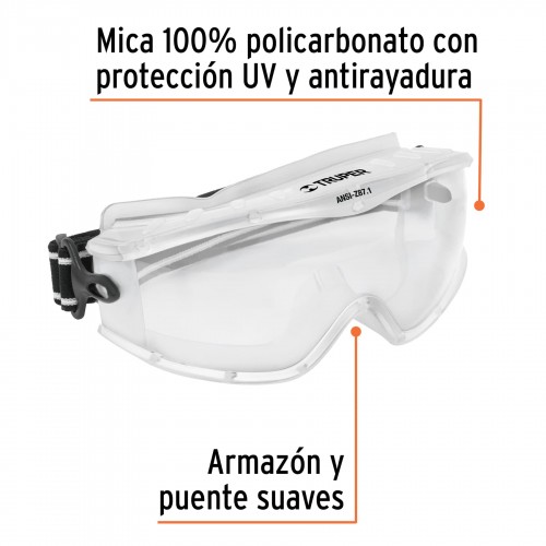 Anteojos de Proteccion Truper Expert 14214 Profesional