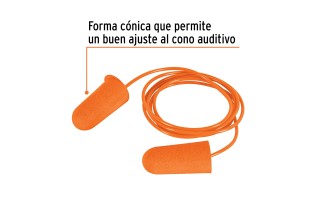 Protector Auditivo Truper 14223 de Espuma con Cordón Protector Auditivo Truper 14223 de Espuma con Cordón