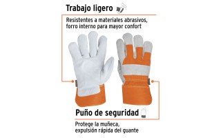 Guantes de Cuero y Loneta Truper 14245 