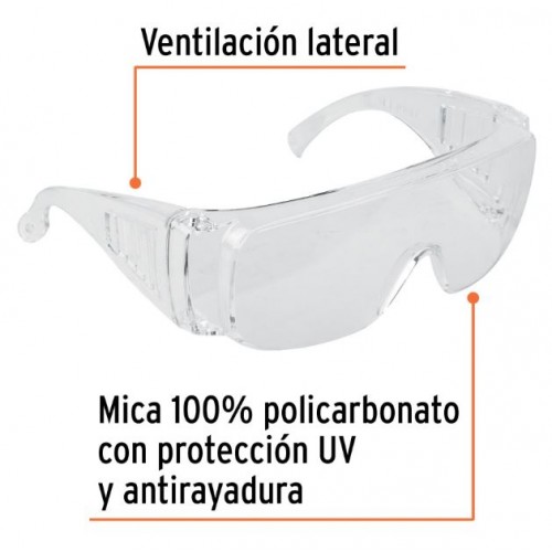 Anteojos de Protección Truper 14252 Transparente