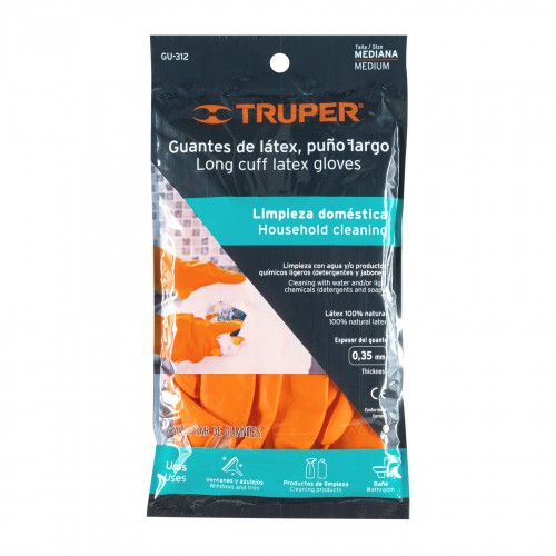 Guante para Limpieza Truper 14262 Látex M