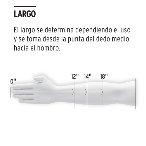 Guante Manejo de Quimicos Truper 14271 Caucho G